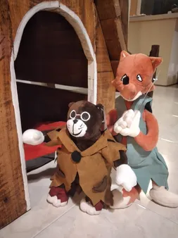 عروسک مدل گربه ارتفاع 25 سانتی متر