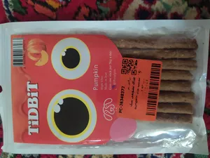 تجریه خرید غذای تشویقی سگ تیدبیت مدل pumpkin وزن 60 گرم