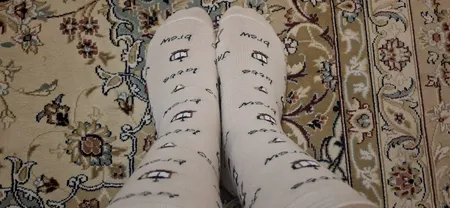 جوراب زنانه ال سون طرح قهوه کد PH198