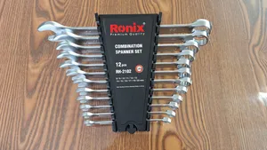 تجریه خرید آچار یکسر تخت و یکسر رینگی رونیکس مدل CRV2102.SPANNER مجموعه 12 عددی