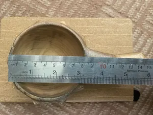 تجریه خرید لیوان چوبی مدل کوکسا گردو طرح الماس کد AS1472