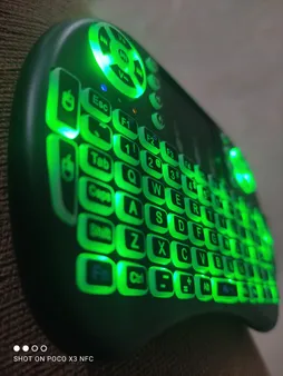 مینی کیبورد بی سیم کد 1020001125، سوییچ ممبران، Portable، نورپردازی LED RGB