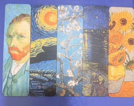 نشانگر کتاب لوکسینو مدل نقاشی های ونگوگ مجموعه 5 عددی