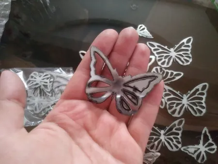 آینه طرح پروانه آرام