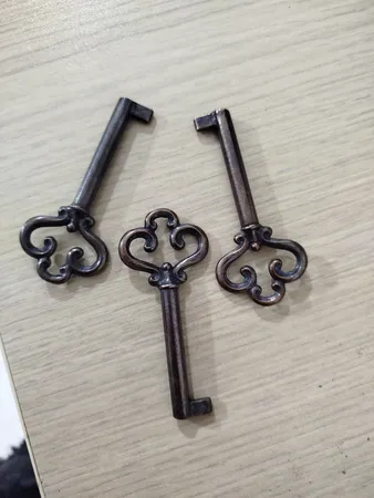 کلید کمدی مدل شعله بسته 3 عددی