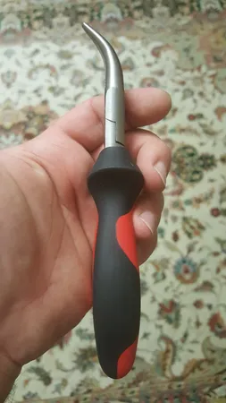 انبر دم باریک سر کج ویها مدل Z05102160 سايز 6 اینچ