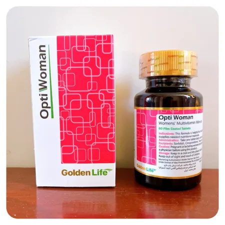 قرص مولتی ویتامین مینرال اپتی ومن گلدن لایف بسته 60 عددی