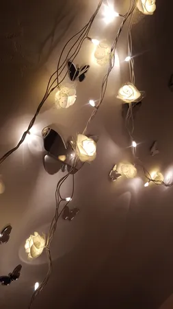 ریسه لامپ ال ای دی مدل گل رز6 متری