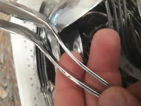 سرویس قاشق و چنگال 12 پارچه صنایع استیل ایران مدل مونزا کد 101