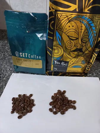 دانه قهوه کافی کریما طلایی قهوه ست - 250 گرم