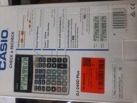 ماشین حساب کاسیو مدل DJ-240D Plus