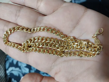 زنجیر طلا 18 عیار زنانه طلای مستجابی مدل گلستانه کد GZ40