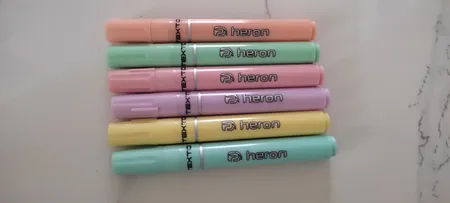 ماژیک علامت گذار پلیکان مدل Heron مجموعه 6 عددی