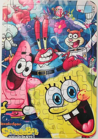 پازل 35 تکه رین استار مدل چوبی باب اسفنجی