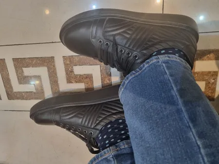 کفش روزمره زنانه چرم مشهد مدل J2622