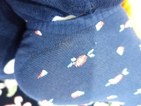 جوراب زنانه پاوین مدل گل گلی مجموعه 6 عددی