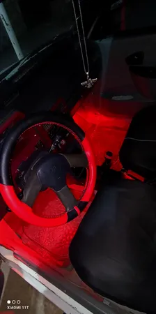 روکش فرمان کاور پلاس مدل PR-LUXE-RD به همراه سردنده وگردگیر و روکش ترمزدستی و کاور سویچ مناسب برای پراید