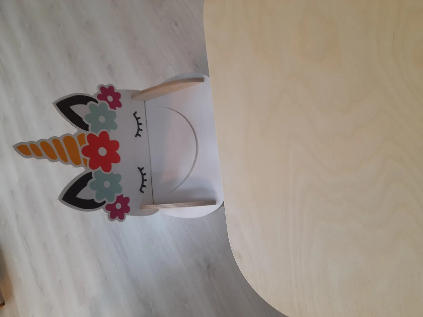 ست میز و صندلی کودک مدل باغ وحش چوبی طرح یوزپلنگ