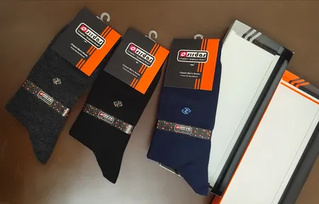 جوراب ساق بلند مردانه سیرداش مدل 394 بسته 3 عددی