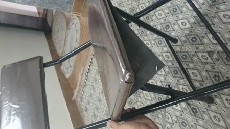 میز و صندلی تحریر تاشو و تنظیم شو یاس آبی