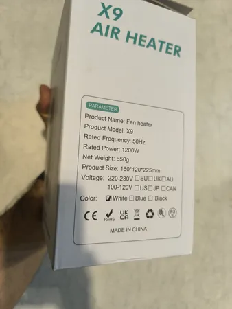 فن هیتر مدل X9