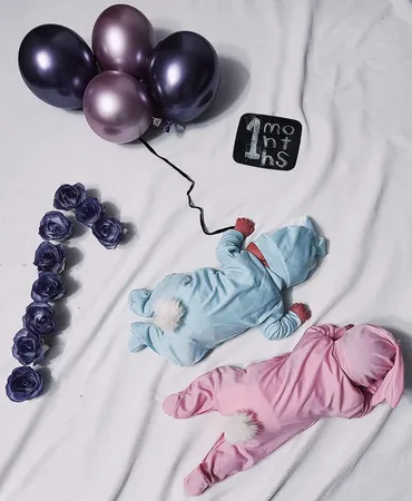 ست سرهمی و کلاه نوزادی پسرانه طرح خرگوش کد M210