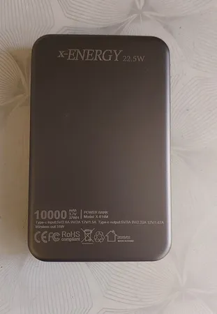 پاوربانک بی‌سیم 15 وات ایکس انرژی مدل X-814M 22.5W ظرفیت 10000 میلی آمپر ساعت
