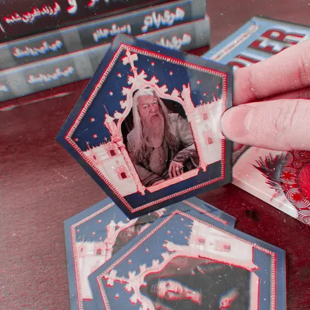 نشانگر کتاب مدل کارت شکلات قورباغه ای هری پاتر مجموعه 5 عددی