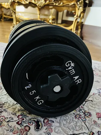 دمبل مدل A2 وزن 25 کیلوگرمی بسته 2 عددی
