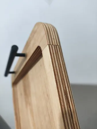 سینی گردو مدل چوبی دسته دار SN013