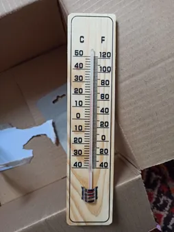 دماسنج محیط مدل چوبی