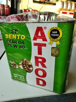 روغن گیربکس خودرو آترود مدل 75w80 Sento حجم 2.5 لیتر