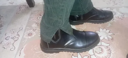 نیم بوت مردانه مدل Spain کد arya رنگ مشکی