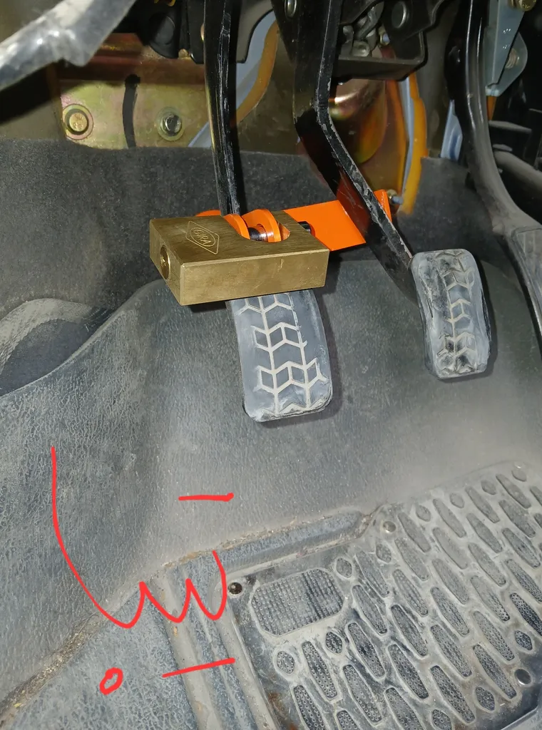 قفل پدال مدل s1 مناسب برای پراید