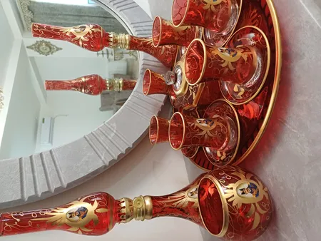 سرویس چای خوری 17 پارچه مدل شاه عباسي