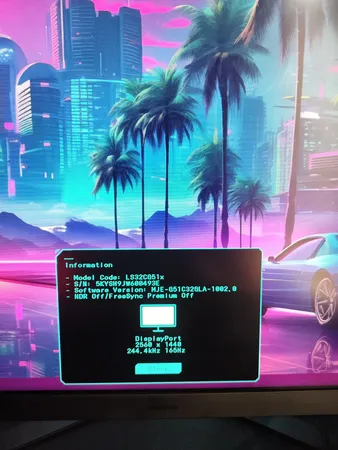 مانیتور مخصوص بازی سامسونگ مدل LS32CG510EM سایز 32 اینچ