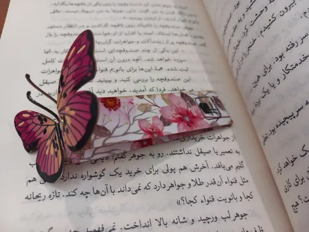 نشانگر کتاب باروچین مدل پروانه ها کد bk-19 بسته 2 عددی