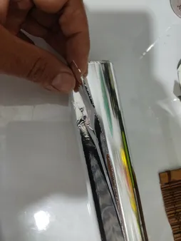 فویل گلرنگ مدل فویل آلومینیوم گلرنگ کد 5110010 رول 8 متری