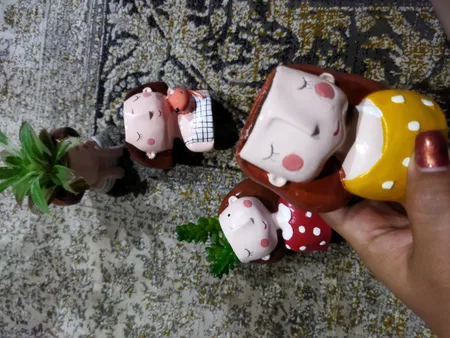 گلدان طرح دختر مدل DG022-26 مجموعه 4 عددی