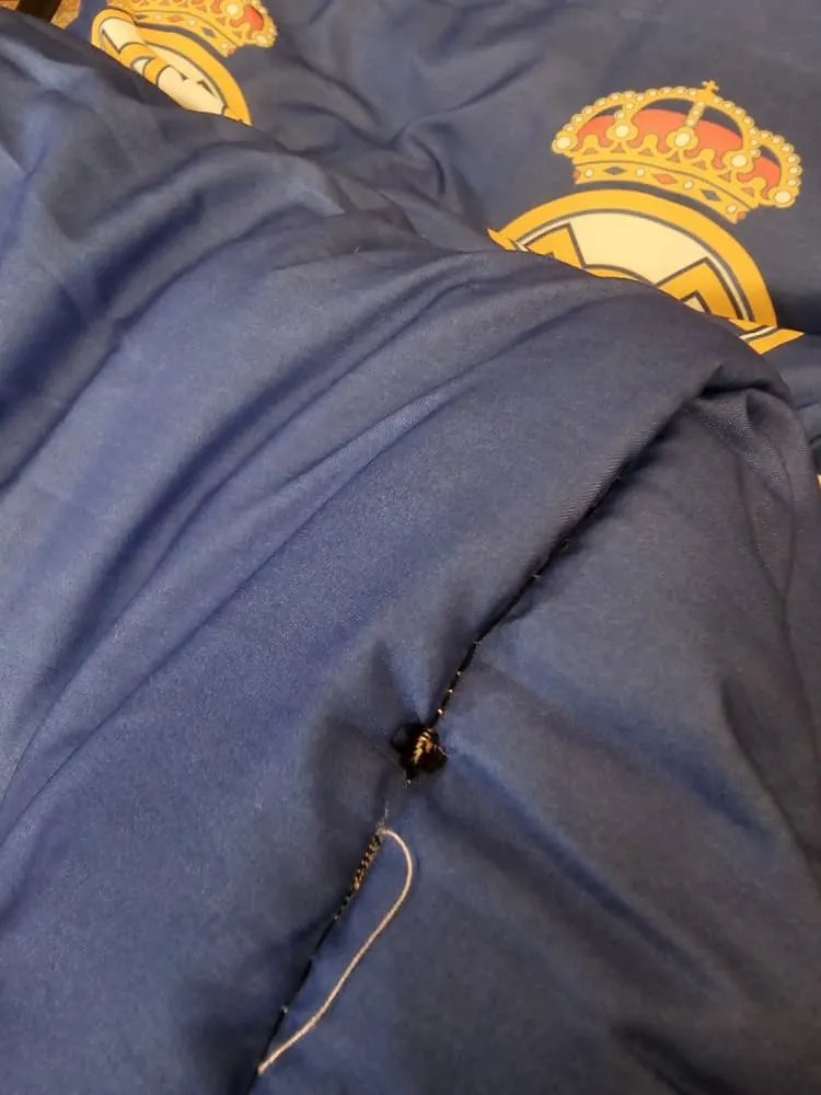 سرویس روتختی مدل تیم رئال مادرید 4918 تک نفره 5 تکه