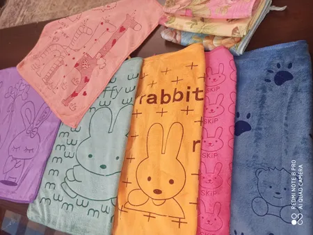 دستمال آشپزخانه مدل حوله ای نانو گلدار مجموعه 3 عددی