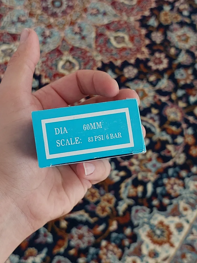 گیج فشار پکنز مدل 6bar-83psi