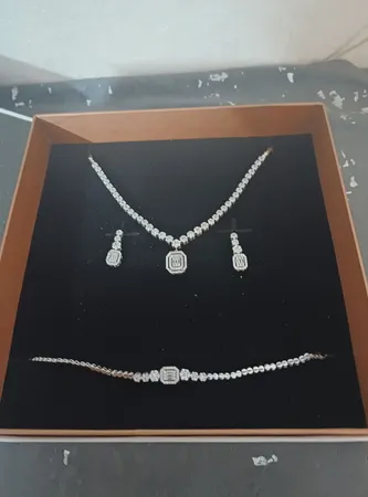 نیم ست نقره زنانه جی تی ای مدل A_2025