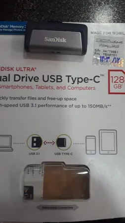فلش مموری سن دیسک مدل Ultra Dual Drive USB Type-C ظرفیت 128 گیگابایت