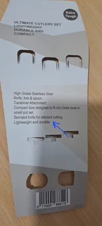 مجموعه قاشق و چنگال و چاقوی سفری بلک دیر مدل BD-175