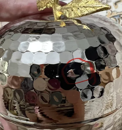 قندان مسی مس زنجان مدل اپل کد 008