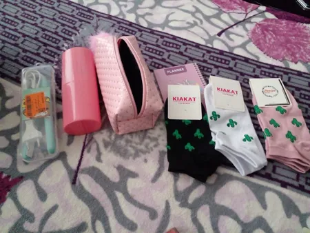 جوراب دخترانه مدل کاکتوس مجموعه 3 عددی