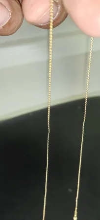 زنجیر طلا 18 عیار زنانه طلای مستجابی مدل بیزمارک کد 50