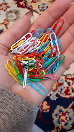 گیره کاغذ رایدین مدل رنگی سایز 28-33میلی متر - بسته 100 عددی