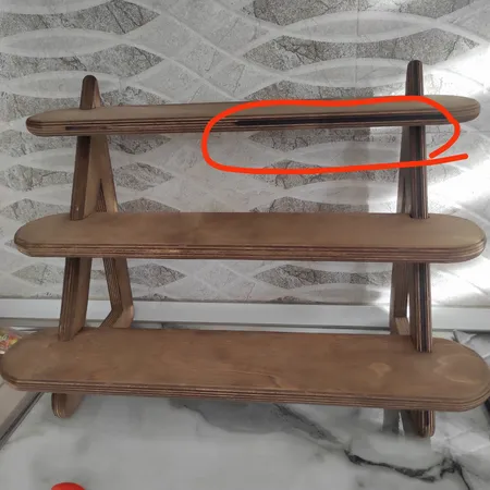 طبقه دیواری چوبی مدل 003